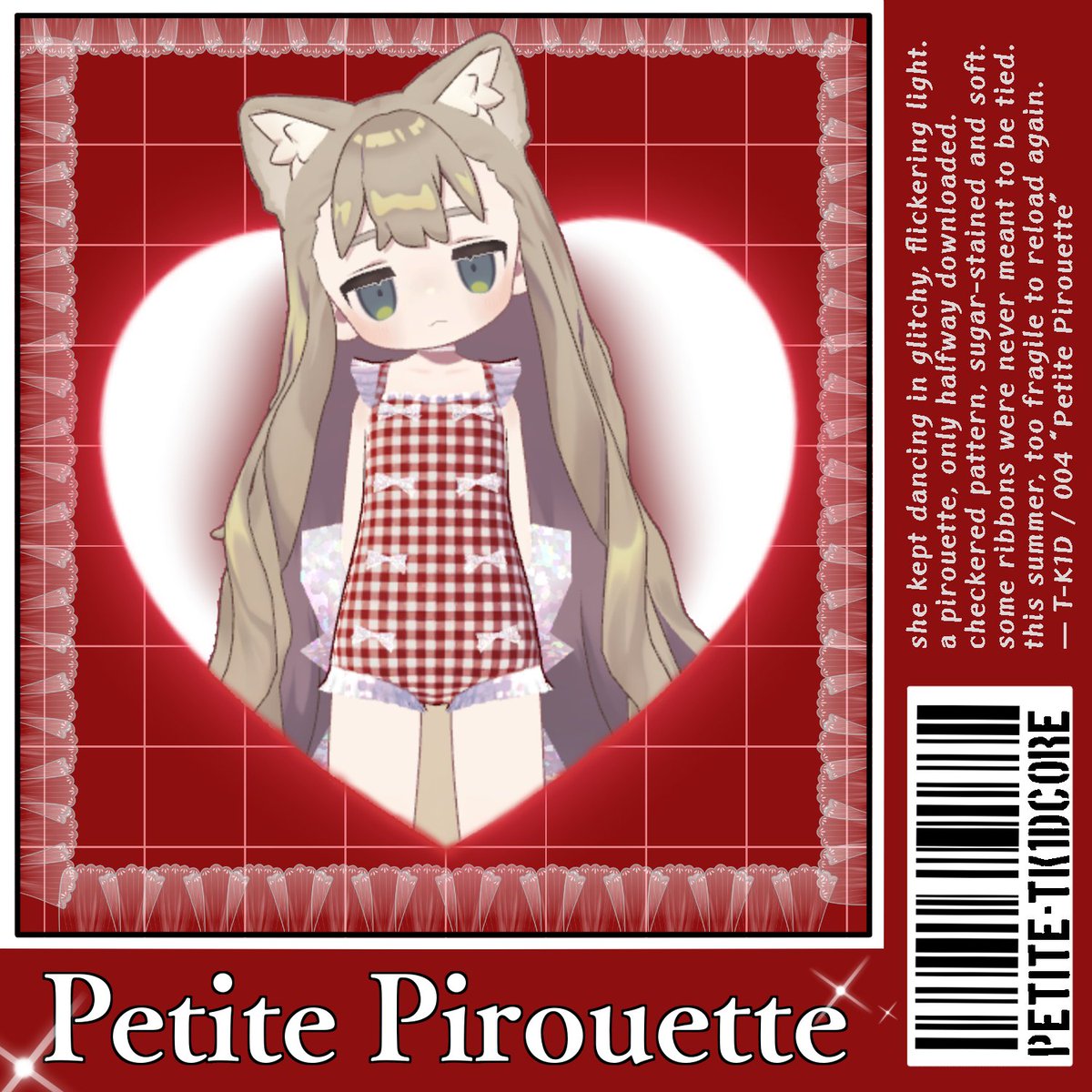 🩰 New Outfit for Kipfel

『 Petite ✦ Pirouette 』now on BOOTH &amp; HATCH 🎀
バレエコア×水着🕊️ 발레코어 × 수영복

✦ 5 Colors
✦ Modular Avatar対応
✦ Guide (JP/EN/KR)

🛒 BOOTH 【t-k1d.booth.pm/items/7100086】
🛒 HATCH 【hatchpla.net/contents/442】

#VRChat #キプフェル #TK1D