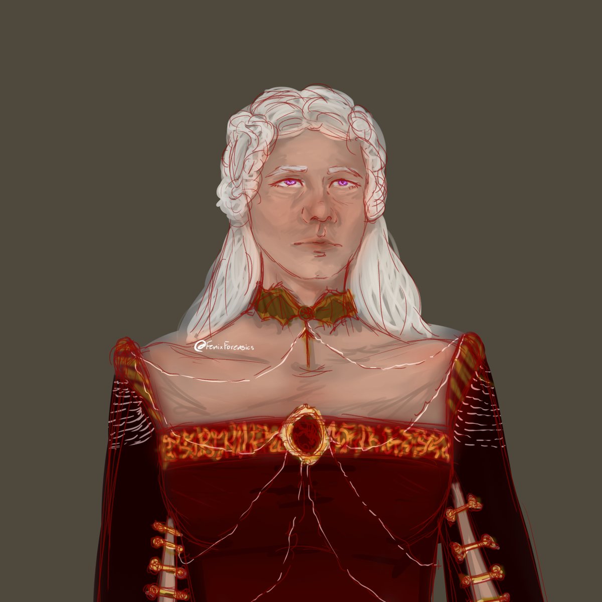 Little Rhaenyra warm up because I have missed her sm 
#rhaenyratargaryen #HouseOfTheDragon #fanart
