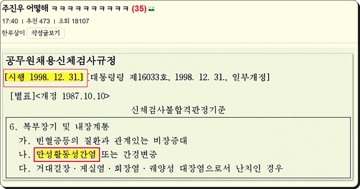 주진우 이새끼 ㅋㅋ
지 애비하고 당시 병무청장 하고 친구임.
ㅋㅋㅋㅋㅋㅋㅋㅋ 전화해서 
내 아들 군대 가는데 ~~ 니가 힘좀 써라 
이 지랄 했을듯 ㅋㅋ