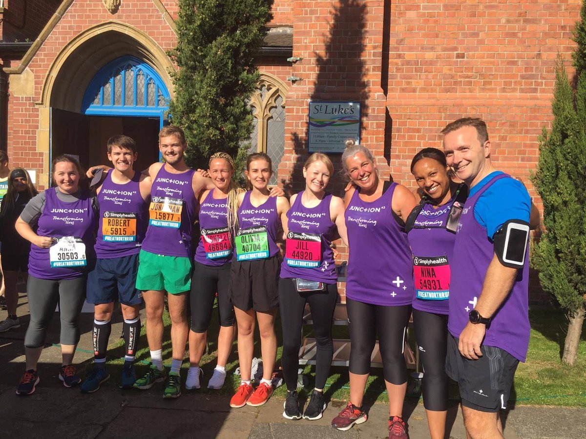 Throwback to our amazing 2019 Great North Runners — now it’s your turn!

Only 2 spaces left on the J42 team.
Run for hope, freedom and transformation in the lives of offenders and ex-offenders.

£30 deposit | £150 fundraising 
Let’s run the race together.

📩 info@junction42.org