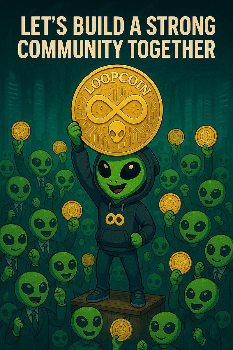 Loopthecoin's tweet photo. They said memecoins can’t build.
We said: watch us. 🛸💥
Loopcoin is powered by unity, driven by trust, and lifted by the fam.
This is just the beginning.

LET’S BUILD TOGETHER. 💚

#Loopcoin #Memecoin #CryptoFam #Web3 #CryptoCommunity #DeFi #WAGMI #BuildTogether #AlienEnergy #TrustTheLoop #Solana #NoRug #InfinityPower #LoopMovement
