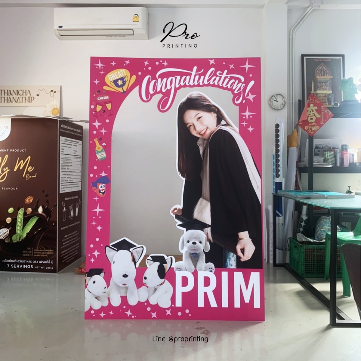 Pro printing กรอบแคนวาส สแตนดี้ ป้ายฟิวเจอร์บอร์ด tweet media