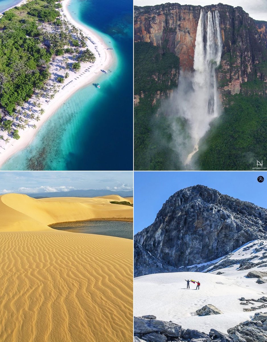 Maravillosa Venezuela 
CALLO SOMBRERO, Parque Nacional Morrocoy Edo Falcón 
📸 <a href="/caribenegra/">Yewán-enapué</a> 
SALTO ÁNGEL, Parque Nacional Canaima, Edo Bolívar 
📸 <a href="/AntonioHitcher/">Antonio Hitcher</a> 
MEDANOS DE CORO, Edo Falcón 
📸 <a href="/cmondin/">cmondin</a> 
PUCO HUMBOLDT, Sierra Nevada de Merida Edo Merida 
📸 <a href="/visualsaab/">saabvisual</a>