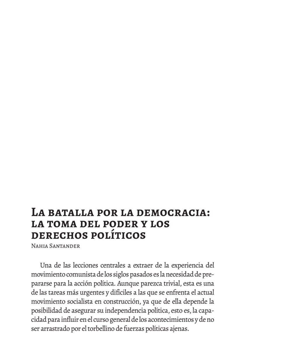 marxxxi's tweet image. "La meta de la actividad politica no puede ser otra que la de incorporar a las masas a la vida política activa, de prepararlas para tomar en sus manos la dirección de los asuntos públicos"
✍🏼 La batalla por la democracia (Nahia Santander)
cdn.shopify.com/s/files/1/0956…