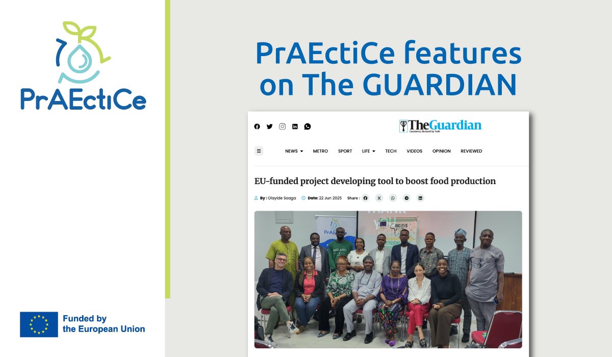 🌍 PrAEctiCe news feature on Guardian Nigeria

In this new article, the author recounts discussions had at the just-concluded commercialisation workshop that took place in Lagos, Nigeria

READ MORE: guardian.ng/features/agro-…  

#agroecology #foodsystems #agriculture