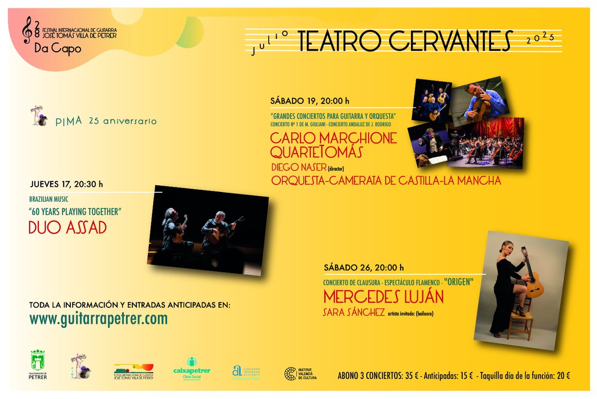 ABONOS 3 CONCIERTOS <a href="/GuitarraPetrer/">Fest. Guitar. Petrer</a> 
guitarrapetrer.com/entradas-a-la-…