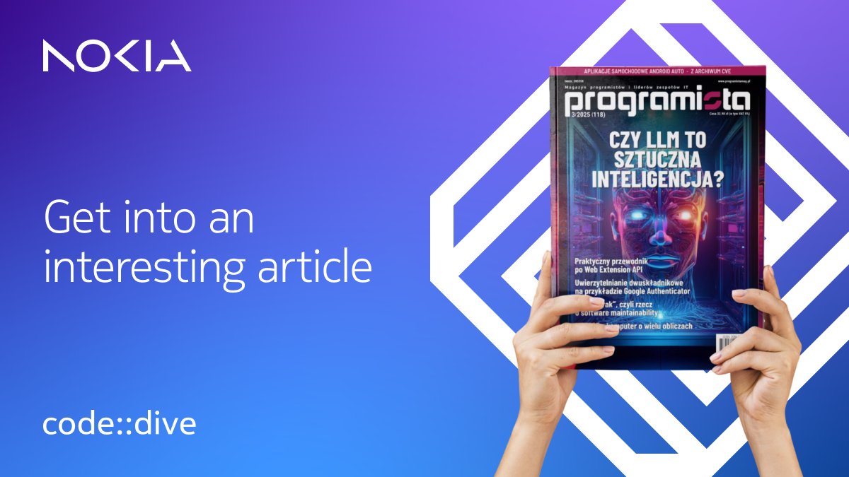 Enjoy good reads? 📖 Check out Maciej Norberciak’s article in Programista #118! He explores software maintainability - starting with Rust in the Linux kernel, and diving into what makes code sustainable long-term 🔧

👉 programistamag.pl/programista-3-…

#codedive #ITconference