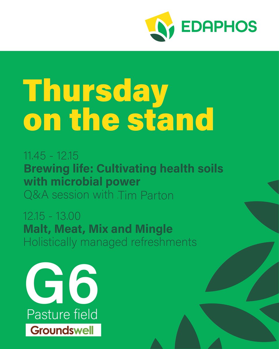 It's all go at <a href="/Groundswellaguk/">Groundswell</a> this year. Join us on the stand for talks with Andrew Lingham and <a href="/parker419/">Tim Parton</a> followed by some afternoon refreshments!