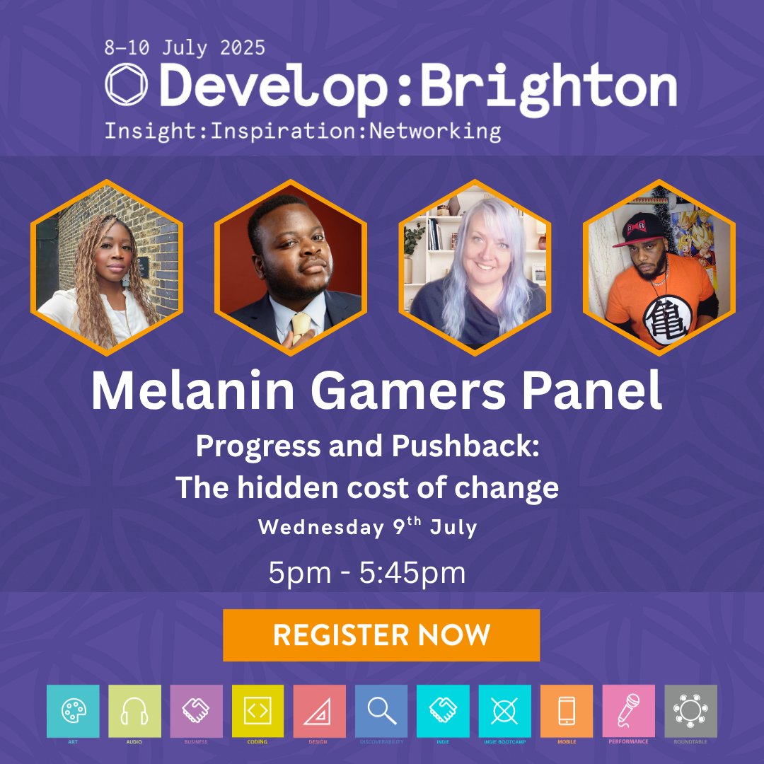 Melanin Gamers (@melaningamers) on Twitter photo ✨ Great News ✨
We will be speaking at <a href="/developconf/">Develop:Brighton 2025</a> this year! 🎮
This will be our first ever talk at
Develop: Brighton, we're excited to be speaking about such an important subject.
If you’re attending, please feel free to come and say hi. ✨ Great News ✨
We will be speaking at <a href="/developconf/">Develop:Brighton 2025</a> this year! 🎮
This will be our first ever talk at
Develop: Brighton, we're excited to be speaking about such an important subject.
If you’re attending, please feel free to come and say hi.