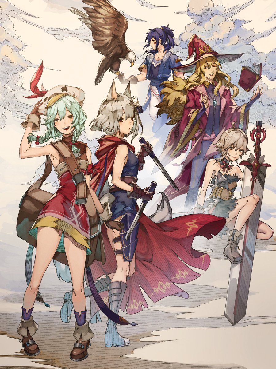 Wahoo!!! I had the honor of creating the cover for JRPG board game Kradia: Wild Hunt Festival’s anniversary edition! The Kickstarter is live (and already met its goal?!) but you can still check it out and I hope you do! 🥰