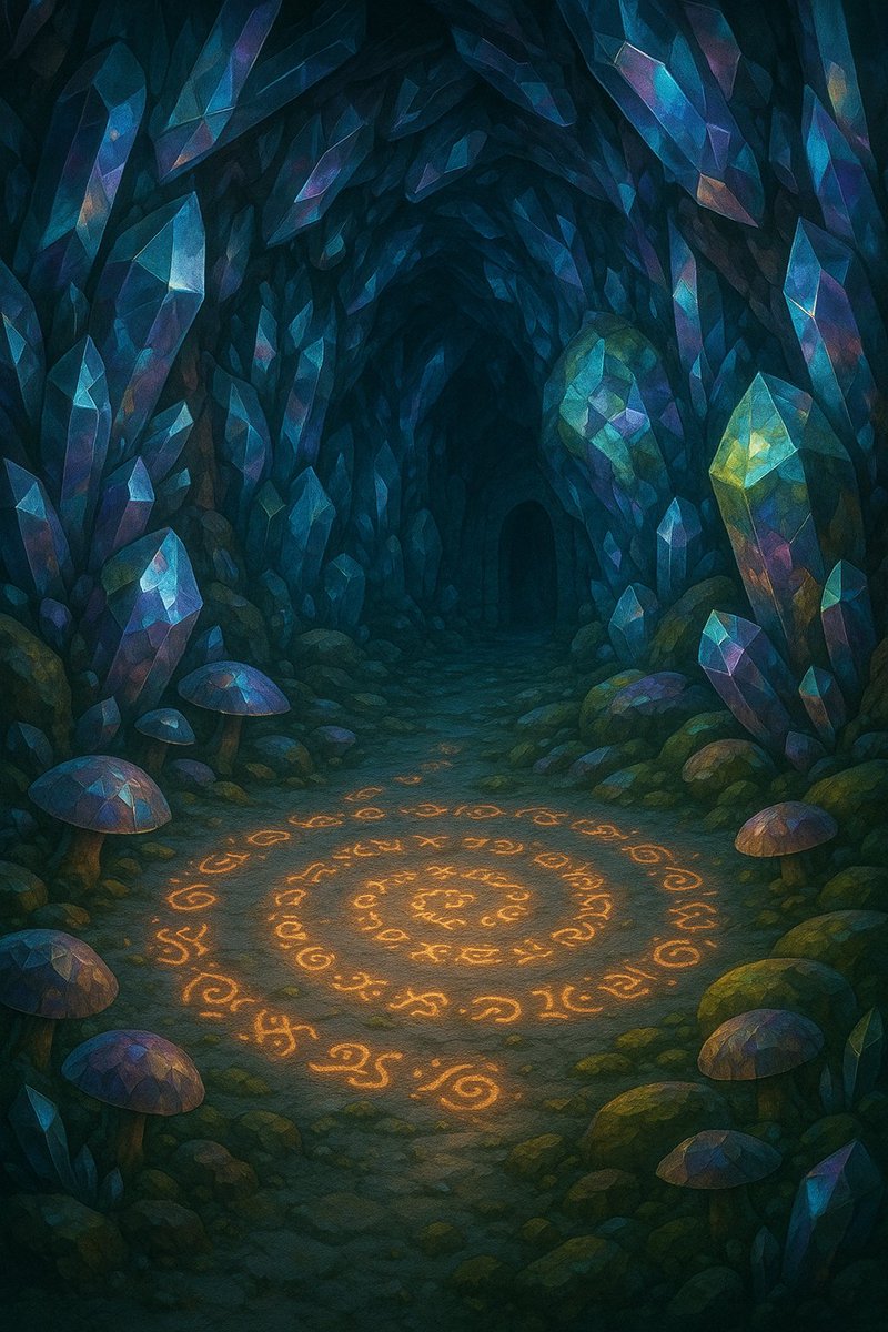 lunarosefairy's tweet photo. Beneath the roots of a giant tree, we face the Trial of the Mind. These runes won’t solve themselves… I have a feeling brains alone won't be enough. 🧠✨
#FantasyChallenge #MagicPuzzle #fantasyart #writerscommunity https://t.co/3xwrSOUjbk