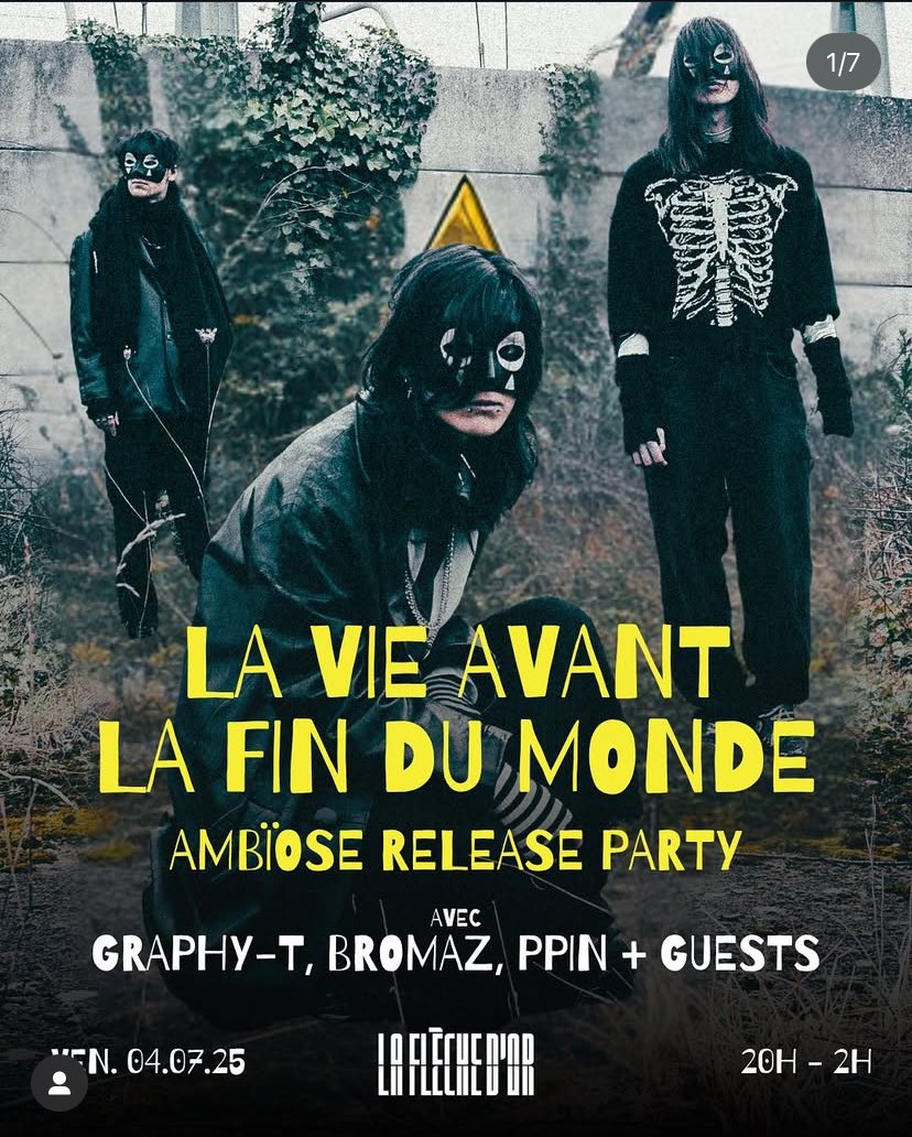 Concert de l’année semaine pro à la Flèche d’Or

Ambiose + Bromaz + Graphy-T que demandez de plus ??

(Dsl je connais pas PPIN)