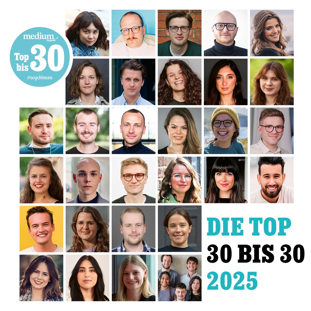 Ich bin unter den diesjährigen "Top 30 bis 30". Freue mich sehr darüber! <a href="/mediummagazin/">medium magazin</a> <a href="/sternde/">stern</a> <a href="/RTLDE_Corporate/">RTL Deutschland</a> <a href="/stern_RECHERCHE/">stern RECHERCHE</a>