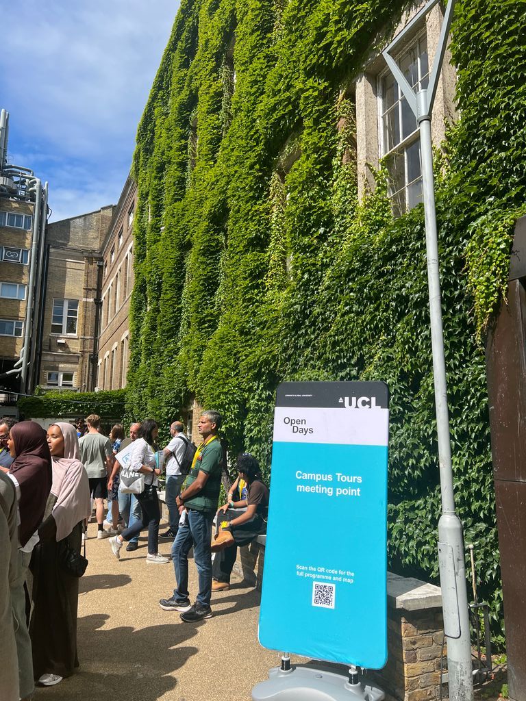 ArtsHumsUCL's tweet image. UCL Undergraduate Open Days 2025 have begun!
Our students and staff can’t wait to welcome you - find us at the faculty fair at Senate House.
@UCLArtsSciences@GrandLat @uclhjs @UCLDIS @UCLSELCS @SladeSchool @UCLPhilosophy @UCLSSEES @ucl_eisps @ucl
#UCLOpenDay