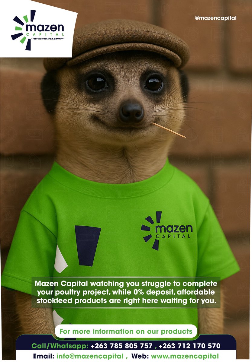 MazenCapital's tweet photo. Mazen Capital watching you struggle to complete your poultry project, while 0% deposit, affordable stockfeed products are right here waiting for you. https://t.co/MgVcocCfif