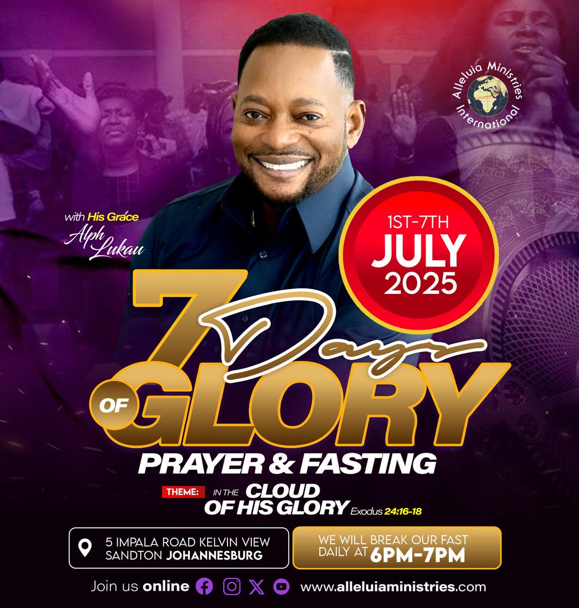 May every day of the 7 Days be a day of VICTORY! May your enemies fall. May you WIN every battle in your life in Jesus' name! #fastingandprayer #7DaysChallenge #JoinUs #AlphLukau