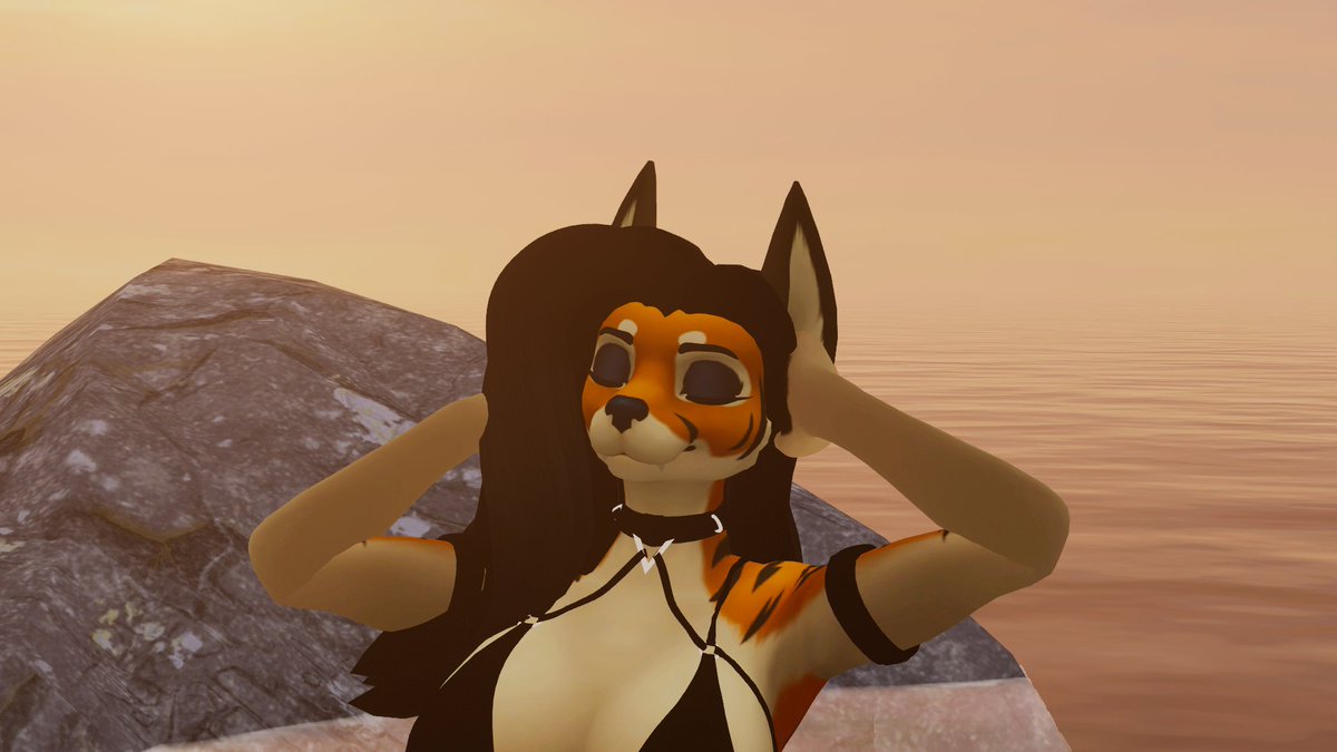 Tis a wonderful morning out here at the ocean. The feeling of the water against my skin and the breeze flowing through my fur. Only thing missing is you