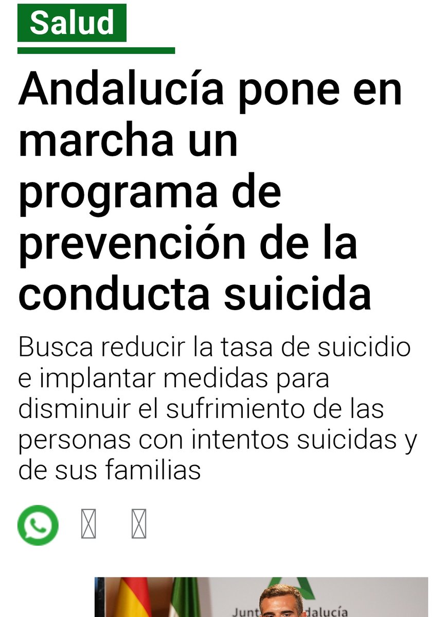 Se cumplen 2 años desde la publicación del Programa Andalucía de Prevención del #Suicidio 23-26. Se anunció con toda la plana mayor de políticos y cargos. Yo estuve ahí escuchando promesas, compromisos y la preocupación por este problema social.