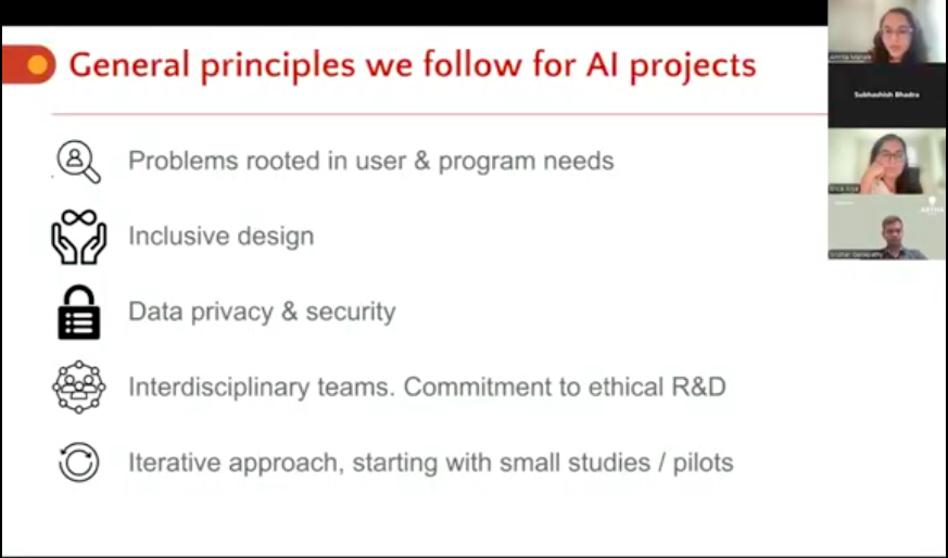 Artha__Global's tweet image. Artha Global with Dalberg and Project Tech4Dev co-organised a virtual convening with leading experts, practitioners, policymakers &amp;amp; 250+ participants to discuss how AI can modernise government services &amp;amp; strengthen public institutions.

Highlights included:
📌 Shri Abhishek Singh…