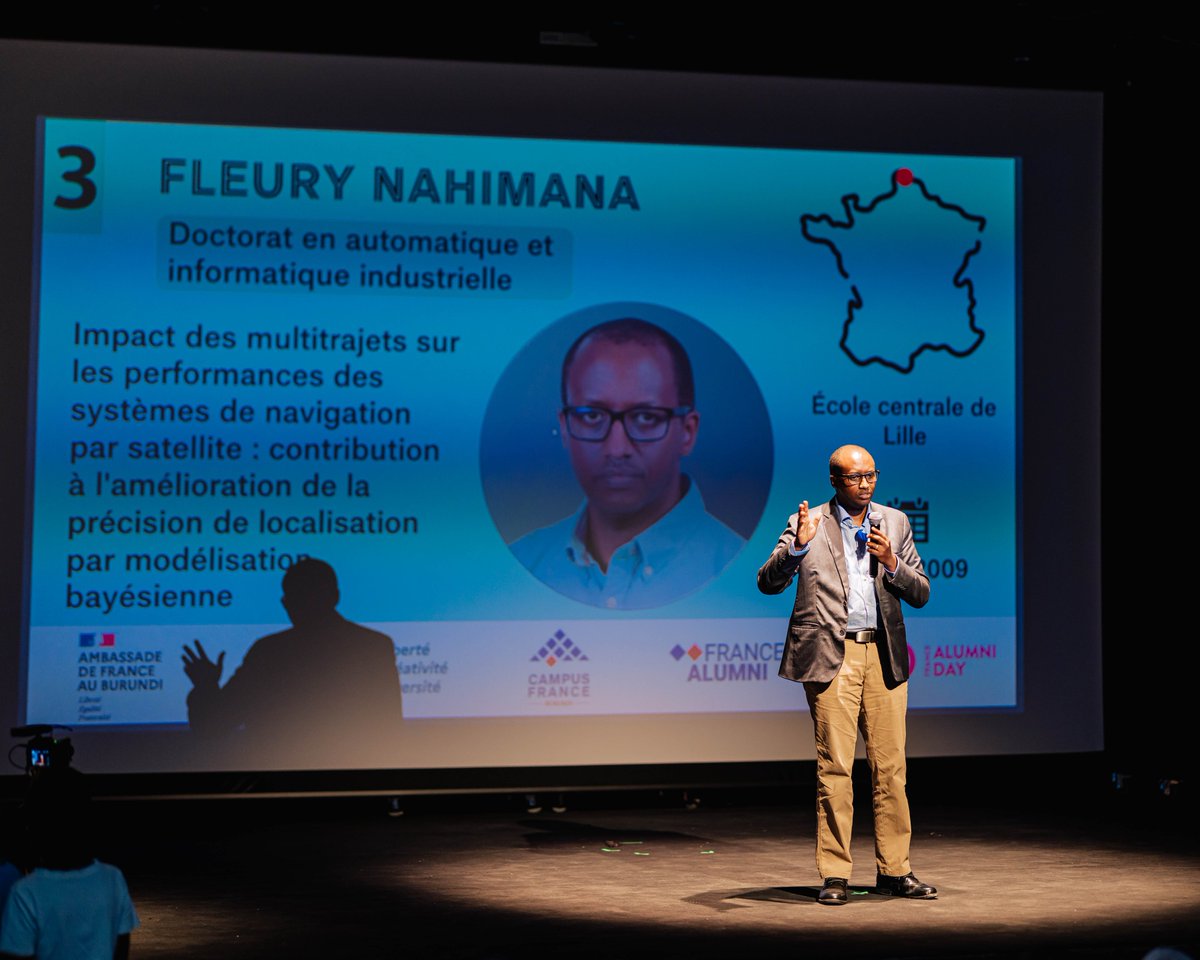 CampusBurundi's tweet photo. 📷//RETOUR EN IMAGES SUR… La grande soirée #FranceAlumniDay « Concours Ma thèse en France en 180 secondes »👨🏾‍🎓👩🏾‍🎓🏆 https://t.co/8bEN6dvCAJ