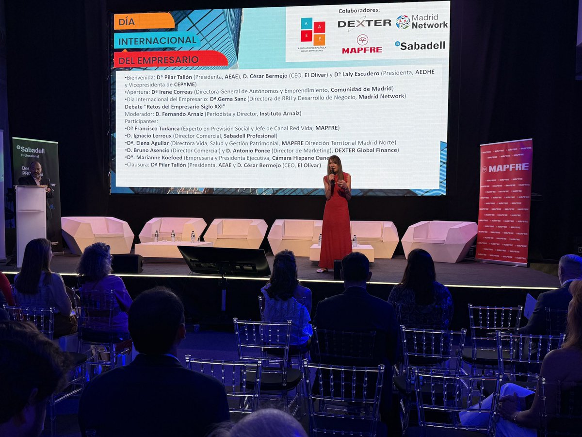 Madrid Network (@madridnetwork) on Twitter photo 🔛 Arranca la jornada del Día Internacional del Empresario en el <a href="/FincaElOlivar/">Complejo El Olivar</a>, junto a #AEAE y grandes líderes empresariales.
Un día para reconocer el papel clave del empresario en nuestra sociedad. 💼🚀 #DíaDelEmpresario 🔛 Arranca la jornada del Día Internacional del Empresario en el <a href="/FincaElOlivar/">Complejo El Olivar</a>, junto a #AEAE y grandes líderes empresariales.
Un día para reconocer el papel clave del empresario en nuestra sociedad. 💼🚀 #DíaDelEmpresario