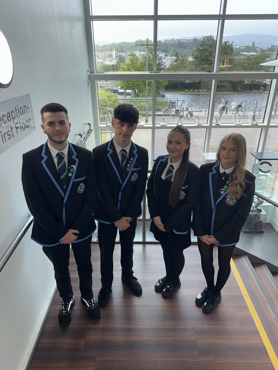 Our first official photos of our new Senior Pupil Leadership Team 🌟🌟🌟🌟
Introducing our…
Head Boy - Michael Harkins
Head Girl - Darsi McIntyre
Deputy Head Boy - Daniel Regan
Deputy Head Girl - Caitlin Train
Congratulations to all! 💫