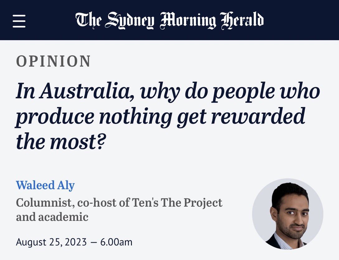 Waleed Aly was earning $900,000 per year