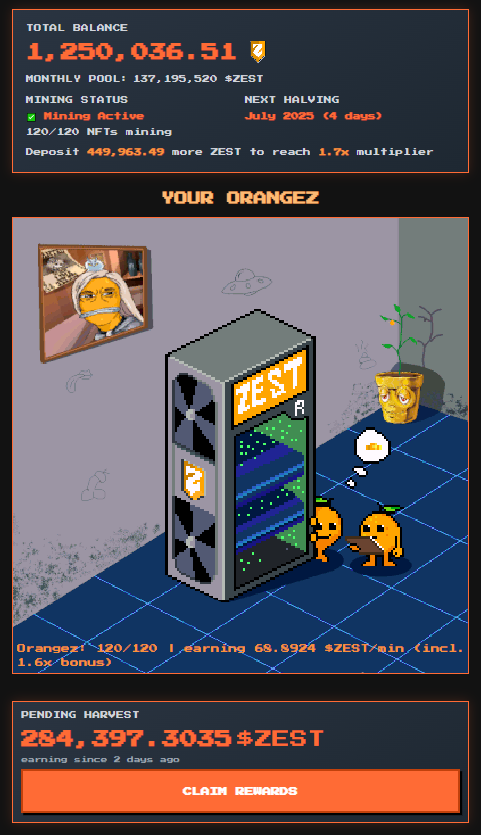 kparances's tweet photo. GM! Feeling Zesty🤪

I have earned 284k $Zest in 2 days!!

that's around $200 

Zest Taxi Company is coming, don't be late!

@Zest_Ronin @0xOrangez @Ronin_Network https://t.co/SkvhRSECfg