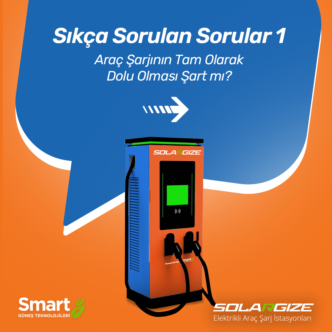 smartsolargize's tweet photo. #BilmenizGerekenler Araç şarjının tam olarak dolmasını beklemek gerekmez. Batarya belirli bir seviyeye ulaştığında, araç şarj işlemini durdurabilir ve sürüşe hazır hale gelir. Ancak, tam şarj daha uzun menzil sağlar.
#Solargize #Şarjİstasyonu #ElektrikliAraç https://t.co/STqe2McS6f