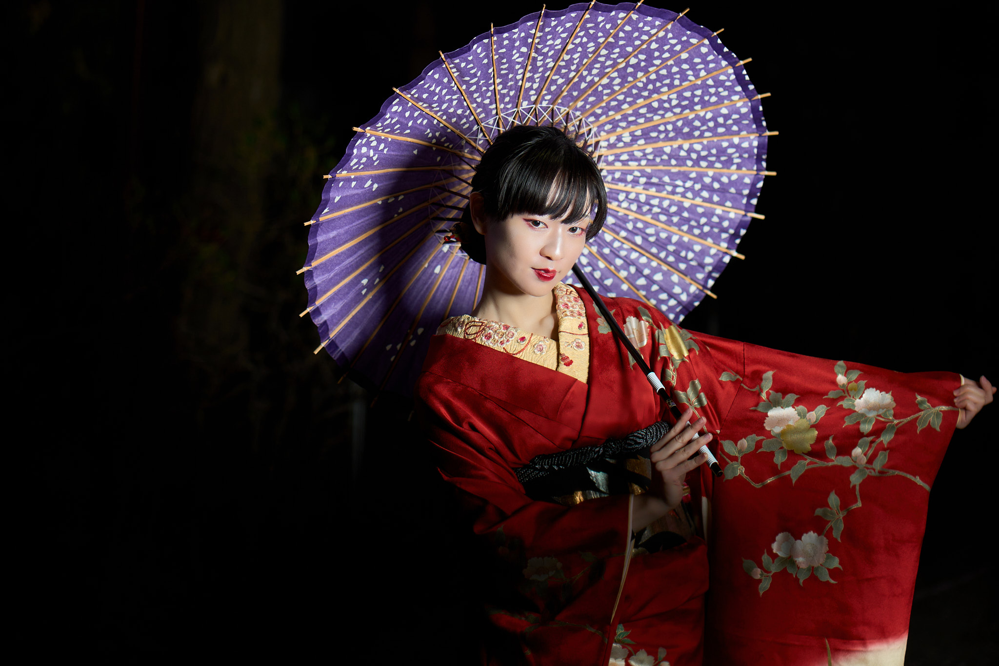 ♥山口小夜子 豪華振袖【舞蝶花文】