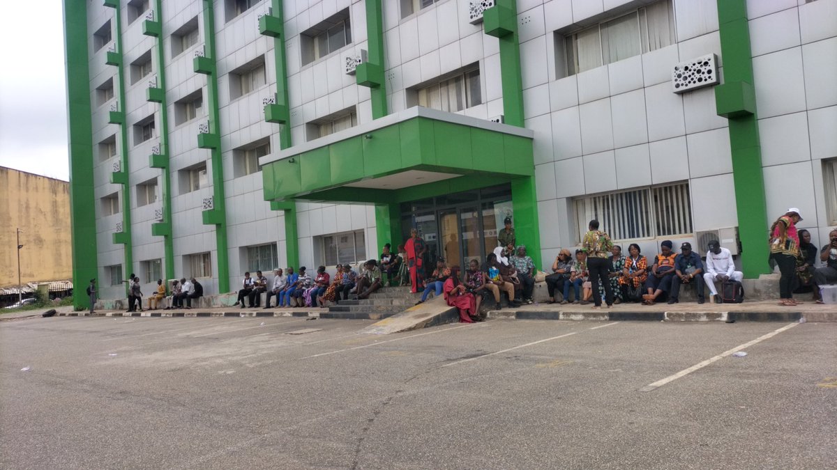 Federal Character Commission Day 2 Peaceful Protest against tyrant and bad management of Dr Muheeba Dankaka. #Notosecondtimetenure