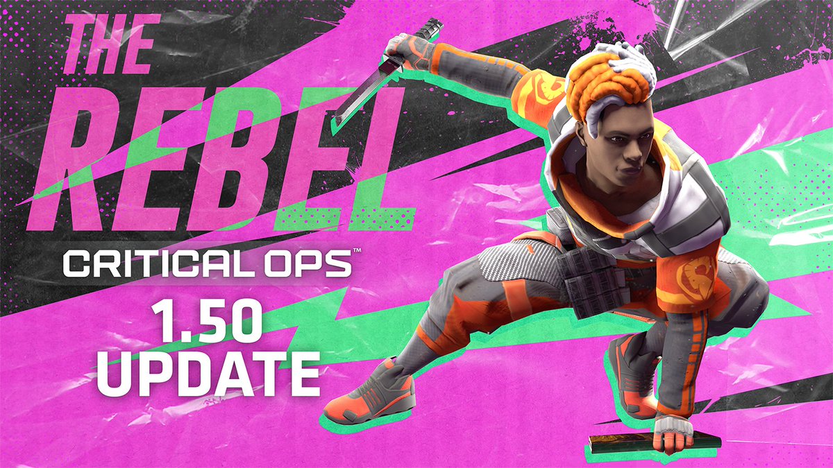 Update 1.50 is live!🔥

Jump into Free-for-All Gun Game, explore the new map Yard, customize your HUD like never before, and meet the newest agent – Rebel!

🔗: Full patch notes: criticalopsgame.com/news/patch-1-5…

#CriticalOps #MobileFPS