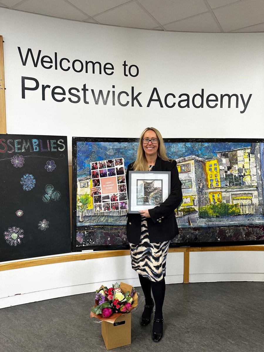Today we say farewell to our Head Teacher Ms Harrigan as she enters retirement - thank you for all you have done for our school community’ 💚❤️💙💜💛