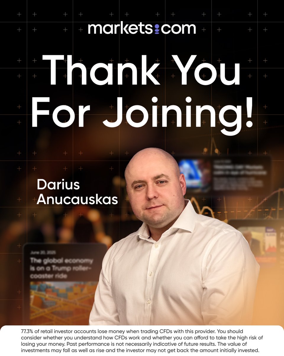 🙏 Thank You for Joining! 🙌

A big thank you to everyone who joined us for Sector Spotlight: Exploring Sector Dynamics in Turbulent Markets with Darius Anucauskas. 🔍

📲 Stay tuned and follow us for updates on our next live sessions. We’ll see you soon! 👋