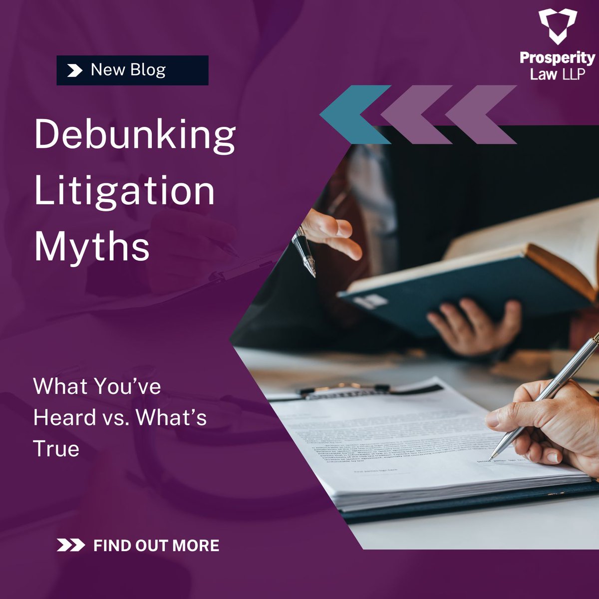 Small claim or major dispute — it pays to get legal advice early.

Our latest blog clears up the most common misconceptions.

prosperitylaw.com/news/commercia… 

#LegalSupport #LitigationMyths #ProsperityLaw