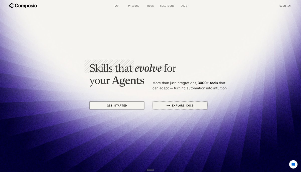 composio just got a fresh new look. rebranded and better than ever. show some love.