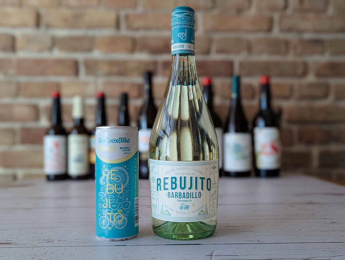 I pierwszy raz u nas – koktail! 🍹 Rebutijo to andaluzyjska odpowiedź na mojito: delikatny bąbel, nuty limonki i mięty, dobra manzanilla i tylko 4,9% alk. Na lato. Dostępny w butelce i puszkach 0,25l.