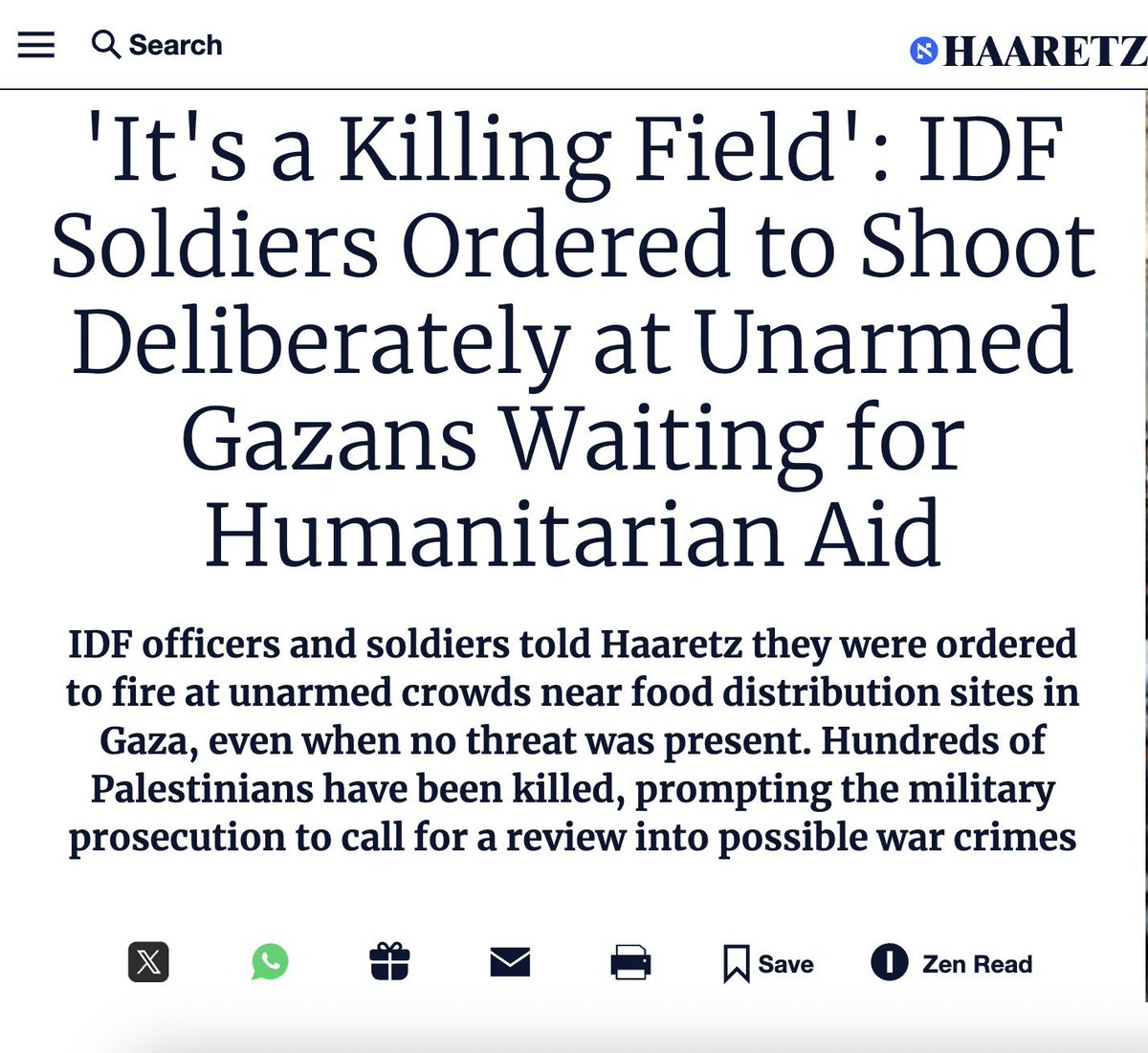 Reading this article in full gave me a panic attack; my heart is pounding, my lungs feel crushed...

I've been documenting atrocities my entire adult life; this cruelty is in a league of its own

Starving children, luring them with crumbs, then gunning them down with machine