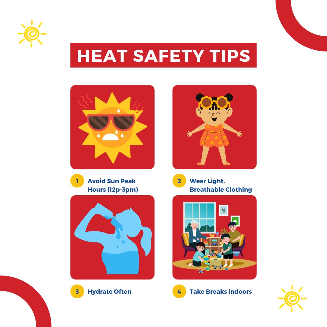 Extreme heat puts your heart at risk — especially for older adults &amp; those on heart meds.
💧Stay cool. Stay hydrated. Know the signs. 
Find out more at spr.ly/60194XnGx #HeatSafety #HeartHealth #SummerTips #StayCoolStaySafe