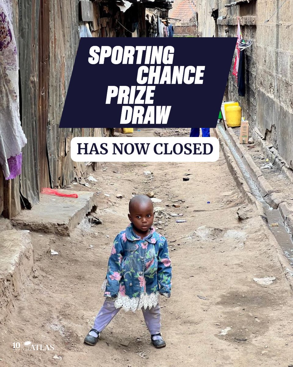theatlascharity's tweet image. 🎉 A huge thank you to everyone who entered the @SportingDraw – the June draw is now officially closed!
Winners will be contacted via email, so keep an eye on your inbox 👀📩
#ThankYou #AtlasFoundation #SportingChance #DoGoodWinBig #CharityDraw #PowerOfSport