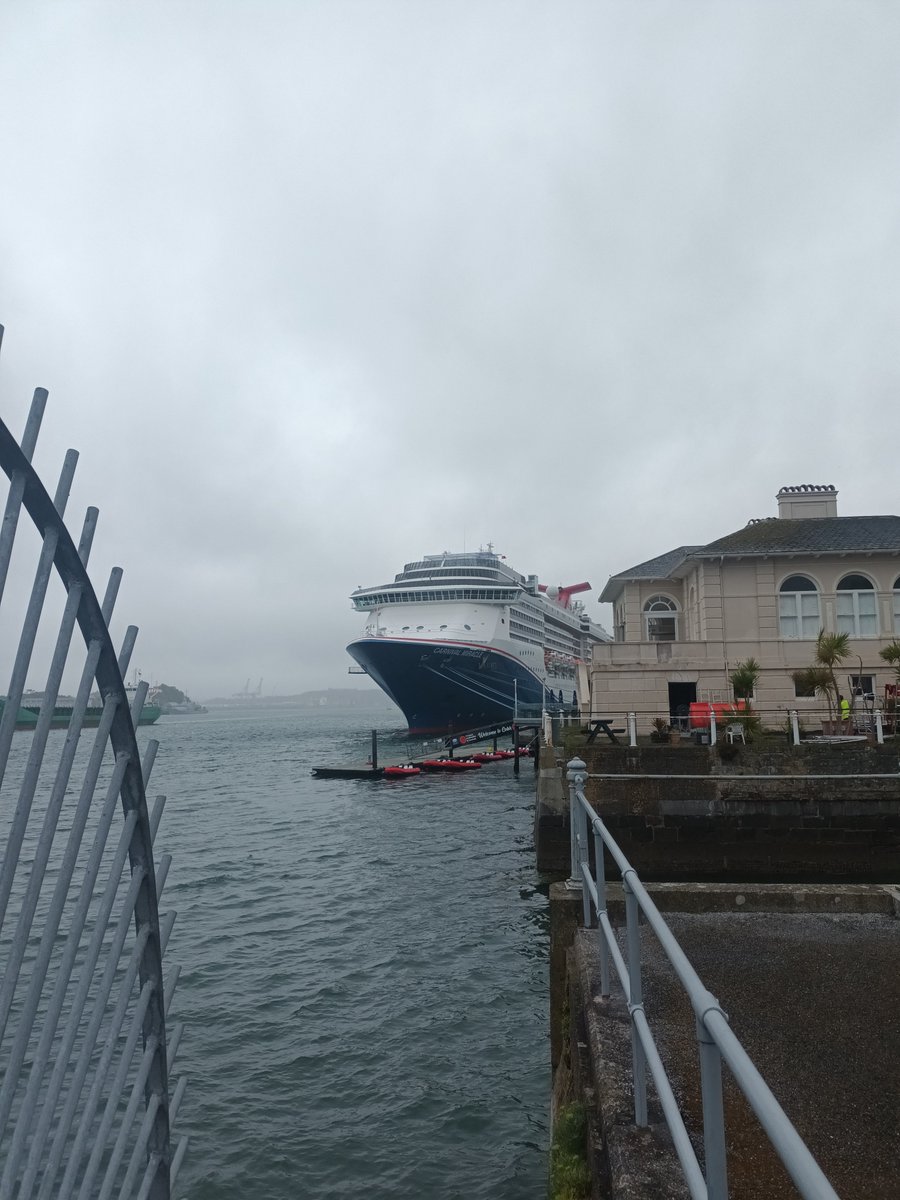 Greetings to the crew and passengers of the Carnival Miracle, that docked at Cobh this morning, from all of us at the Cobh Museum. We hope you make the most of your time here in Cork, despite the wind and rain.