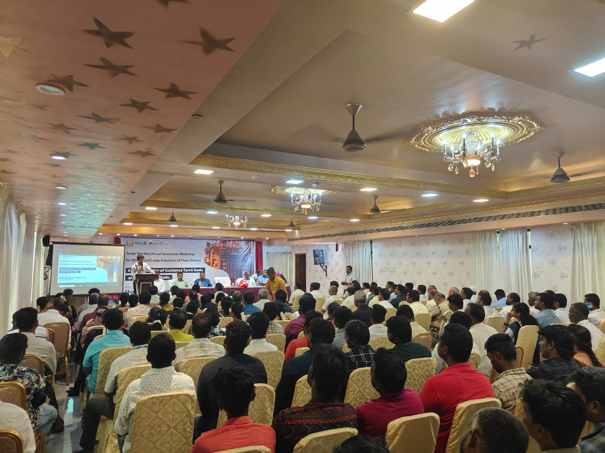 Guidance_TN's tweet image. Empowering Investors in #Theni: Enabling #EaseofDoingBusiness

Guidance Tamil Nadu’s Project Excellence Division and FaMe Tamil Nadu, in collaboration with the District Administration, conducted an investors workshop in #Theni across sectors.

The session offered valuable