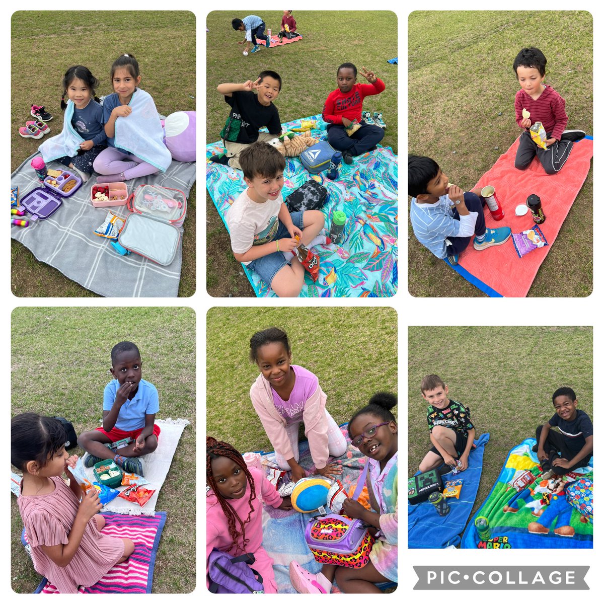 Ms_Sushma_'s tweet photo. We ended the year with a fun Picnic Day in the school yard! 🧺☀️ Blankets, snacks, and good vibes ! @StJuanDiegoOCSB @OttCatholicSB https://t.co/sH660Si67C