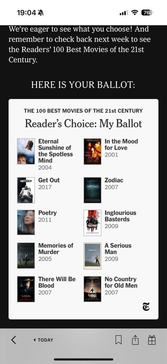 This was the most fun thing I did this week. Also, not very uplifting movies. Thank you <a href="/nytimes/">The New York Times</a> <a href="/nytimesarts/">New York Times Arts</a> !