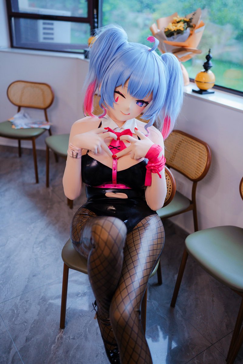 爱你～
摄影：<a href="/Demondesu/">小橙</a> 
#kigurumi #latex