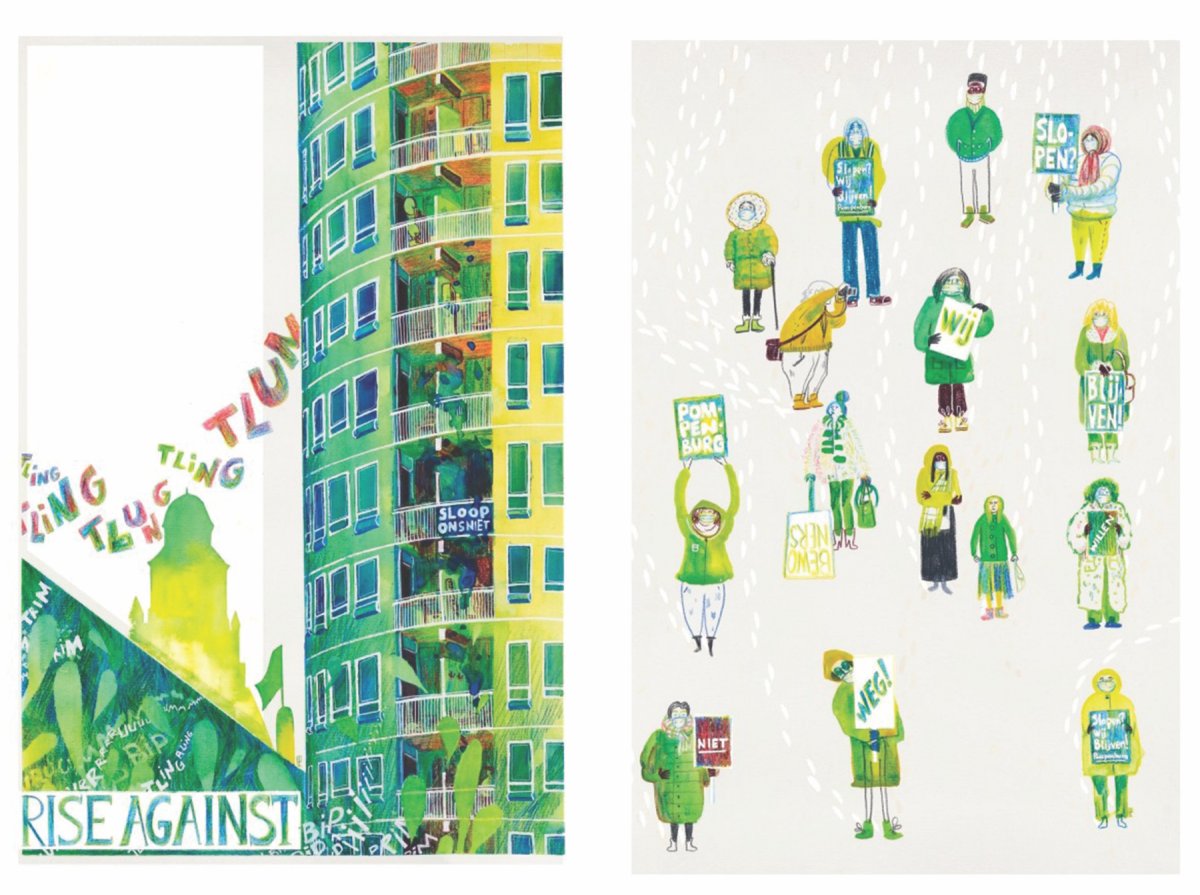 Radical_Housing's tweet image. Issue 7.1 &quot;May I dwell?: Update on the city illustration project Sterker Door Strijd&quot; by Tânia Cardoso investigates #drawing as activism, highlighting the tension between #Rotterdam’s architectural advancements &amp;amp; its urban residents&apos; #housinginsecurity

radicalhousingjournal.org/2025/may-i-dwe…