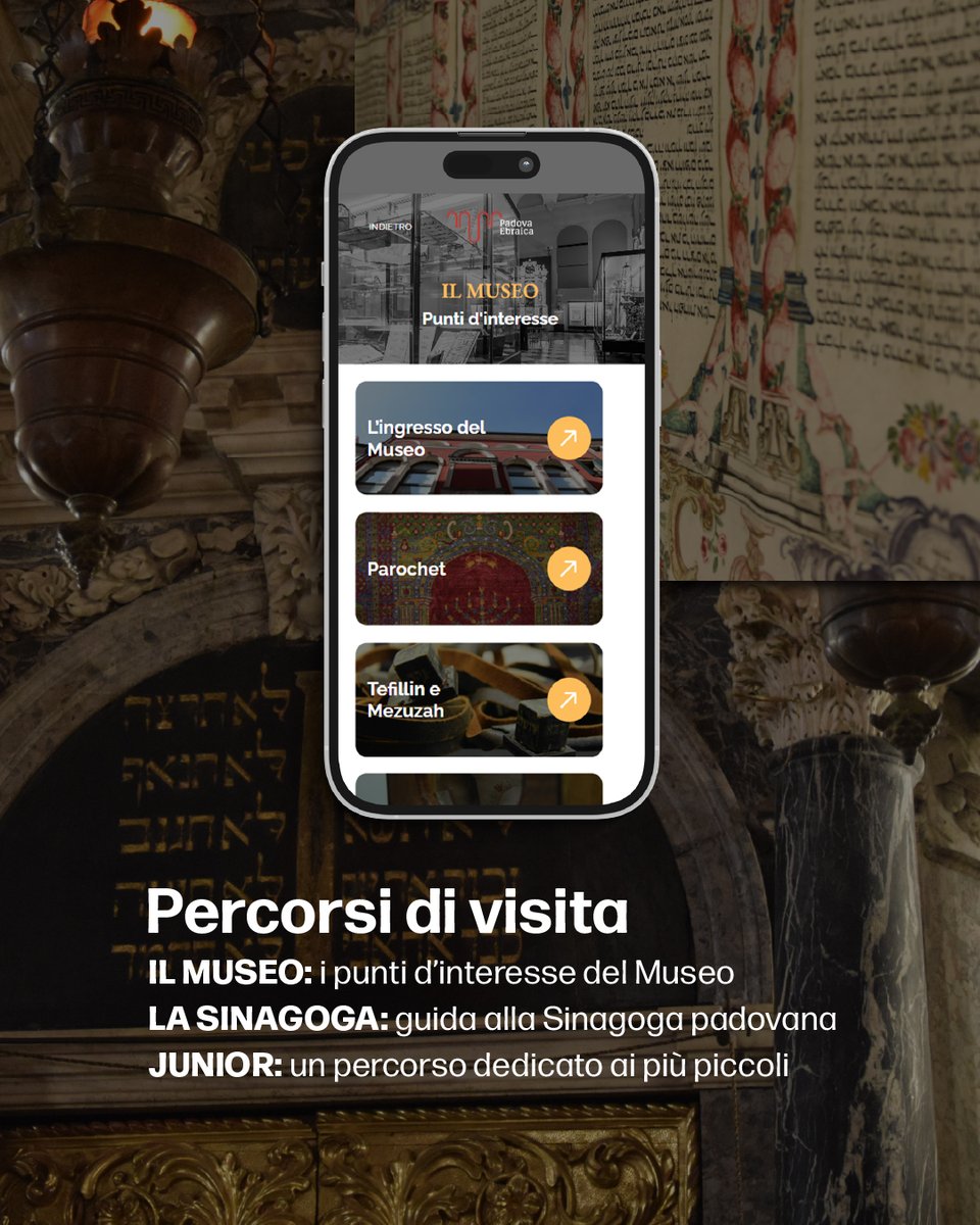 Padova ebraica: una #webapp interattiva per esplorare la storia e il complesso museale ebraico di Padova.

Vuoi scoprire di più?👉 heritage-srl.it/progetto/padov…