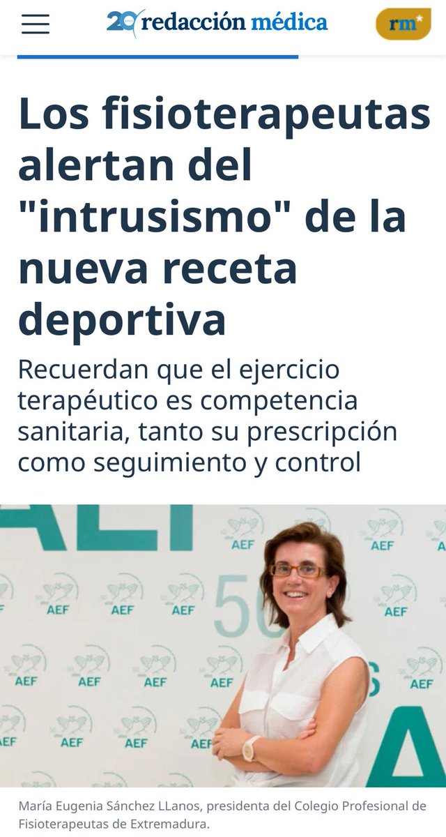 📢 ¡Atención! Solo fisioterapeutas están cualificados para prescribir y supervisar ejercicio terapéutico. Derivar a no sanitarios es un riesgo. ¡Defendamos nuestras competencias! #FisioterapiaEsSanidad  #EjercicioTerapéutico #SaludConSeguridad
🗞️  bit.ly/3Gn3gnf
<a href="/COFEXT/">COFEXT</a>