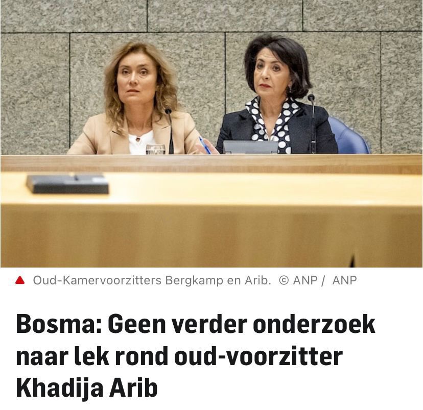 De affaire rond oud-Kamervoorzitter Arib laat diepe sporen na. BBB wil dat de onderste steen boven komt, ook over de rol van oud-Kamervoorzitter Bergkamp. Daarom dienen wij maandag motie in voor onafhankelijk onderzoek. Goed werkgeverschap en transparantie beginnen bij onszelf.