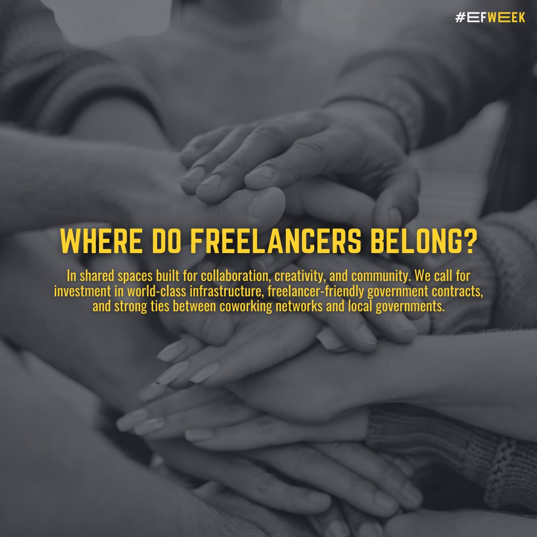 Where do freelancers thrive?

In spaces built for connection and creativity.

Coworking isn’t a trend, it’s infrastructure for the New Economy.

Read the manifesto and back the future of freelancing 👇

freelancersweek.org/manifesto/
